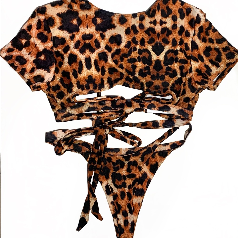 T-Shirt Animal Print Bikini